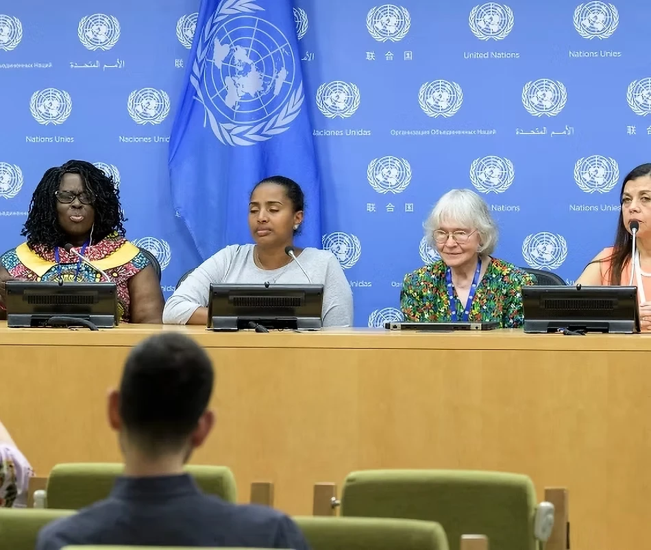Network members speaking on a United Nations panel