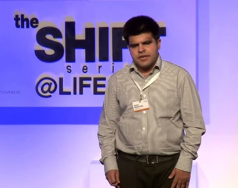 Kartik Sawhney speaking at an event